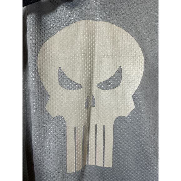 Marvel Hoodie XL Gray Punisher Waffle Sweatshirt - Picture 5 of 10